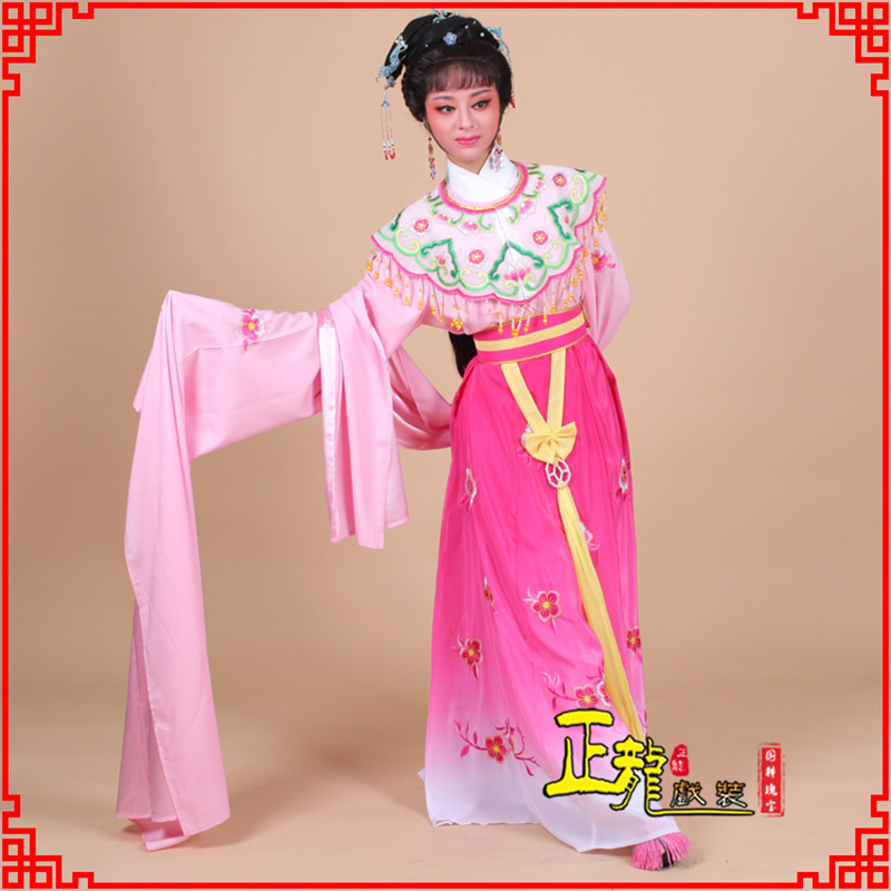 望谟水袖青衣练功花旦服 梅花古装衣